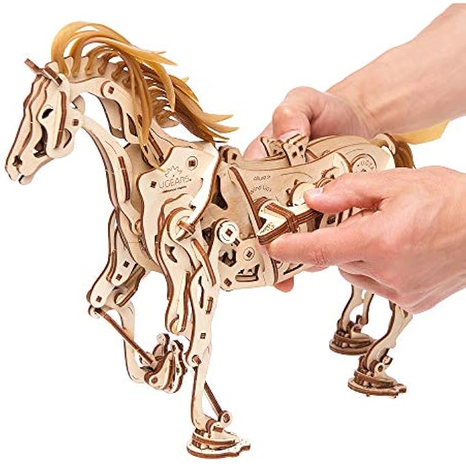 HORSE-MECHANOID - 410 PARTS - 3D WOODEN PUZZLE - MECHANICAL MODEL - UGR-70054 - Image 4